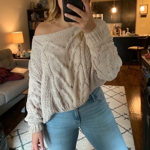 Nordstrom long sleeve off the shoulder sweater